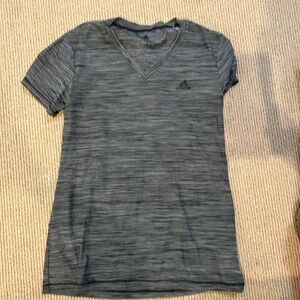 Adidas Charcoal V-Neck Tee